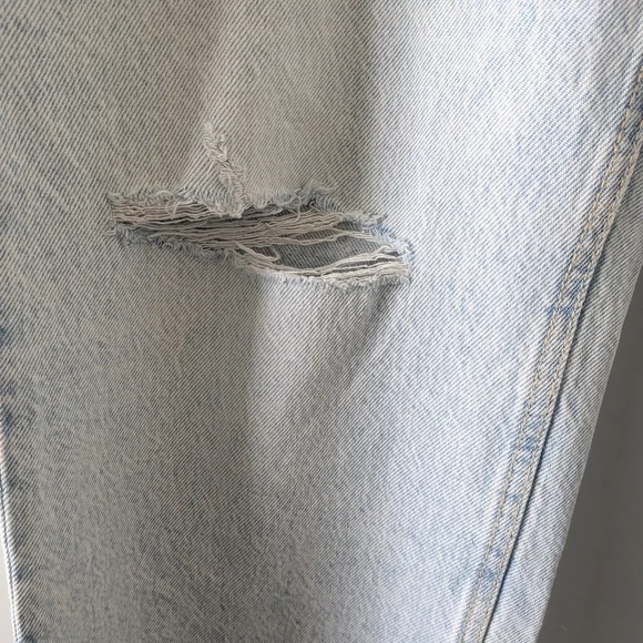 Mika By Dynamite Distress Relaxed Straight Jeans - Picture 4 of 7